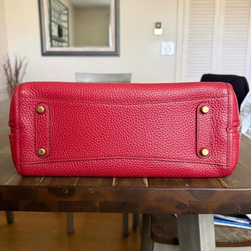 SALE! Tonight only!! Coach Lori/Bella Pebbled Leather Shoulder Bag in Brick Red - Picture 7 of 8